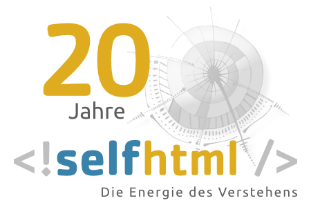 20 Jahre SELFHTML (1995-2015)