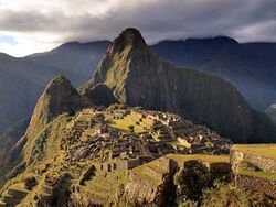 Panorama der Bergfestung Machu Picchu