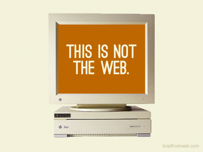 This is not the web! Ansicht verschiedener Ausgabemedien vom intelligenten Kühlschrank bis zur Großbildleinwand