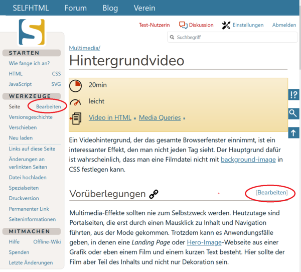 Reiter über dem angezeigten Artikel<Reiter über dem angezeigten Artikel