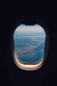 "Fenster eines Flugzeugs
