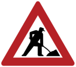 "Baustellenschild